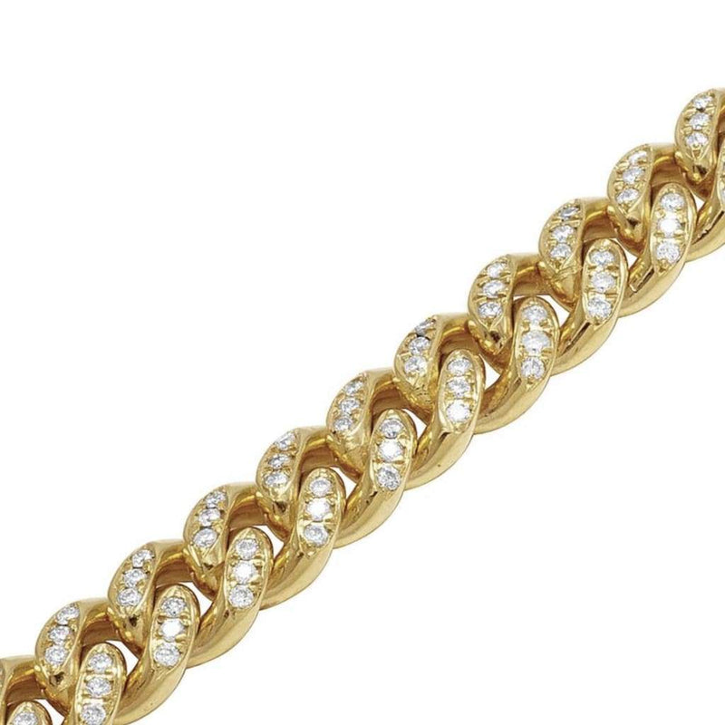 10mm Iced Out Gold Cuban Link Chain