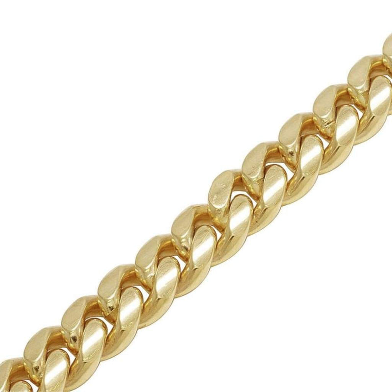 10mm Iced Out Gold Cuban Link Chain