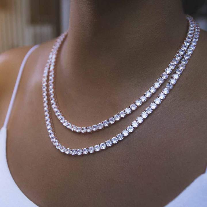 Rose Gold Tennis Chain 5mm