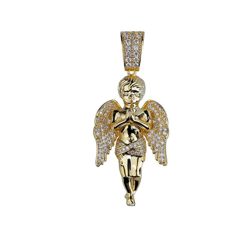 Angel Pendant Iced Out