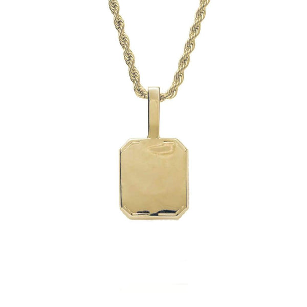 Orange Gemstone Pendant Iced Out