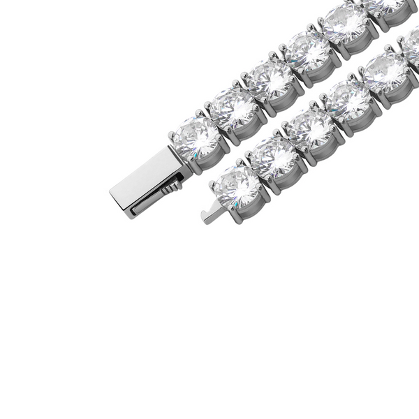5mm White Gold Tennis Chain